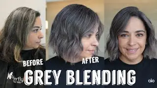 Hair Transformations with Lauryn: Grey Blending with Violet Hues Ep. 256