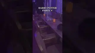 Harry Potter themed party Check out the room #harrypotter #hogwarts #wizard l #party #jkrowling #fyp