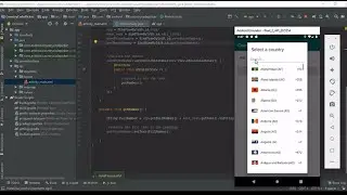 Android Studio Tutorial - Phone Flag and Country Code