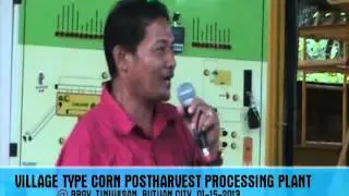 VILLAGE TYPE CORN POSTHARVEST PROCESSING PLANT