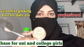Glowing Base for Daily Use || Waterproof Party base Makeup || #makeup #beautyhacks #waterproof 