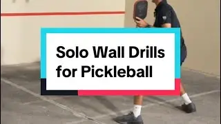 Solo Wall Drills for Pickleball #pickleballcoach #propickleball #pickleballskills #pickleballdrills