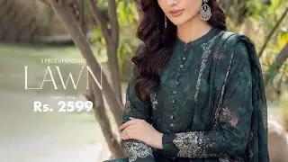 SAYA Lawn Unstitched Suit &mdash; Winter Clearance From Rs. 2,599