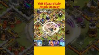 Th11 Blizzard Lalo Attack | Super wizard blimp attack | 2024 #clashofclans #viral #youtubeshorts