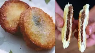 Bread and chocolate pocket recipe #make delicious dessert with bread and chocolate 