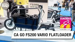 Eurobike 2022 Neuheit &ndash; CaGo FS200 Vario Flatloader Cargobike