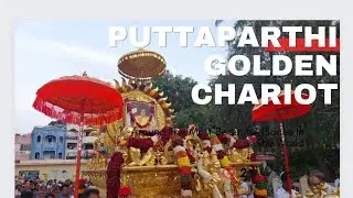 Golden Chariot Procession Puttaparthi Nov 23, 2022