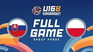 Group Phase | Slovakia v Poland | Full Basketball Game | FIBA U16 EuroBasket 2025 Division B