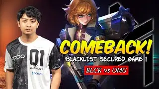 BLACKLIST SECURED A COMEBACK WIN AGAINST BARANGAY OMEGA! Game 1 BLACK vs OMG | Mobile Legends