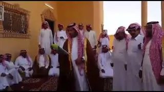 كلمة  الشيخ مبارك بن عبدالله بن كليب أل عمار  وقرائة مراسيم الصلح