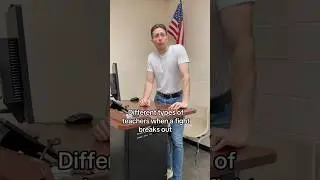 Different types of teachers when a fight breaks out #shorts #school