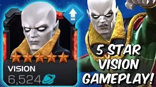 5 Star Vision (Aarkus) Rank Up & Gameplay! - Marvel Contest of Champions