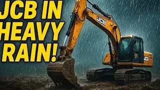 Extreme Weather Extreme Power &ndash; JCB Working in Heavy Rain #HeavyMachinery #viralvideo #jcb