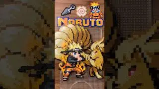 Pok&eacute;mon Trainer - Uzumaki Naruto / perlerbeads ninetales kurama #pokemon#naruto#kurama#perlerbeads