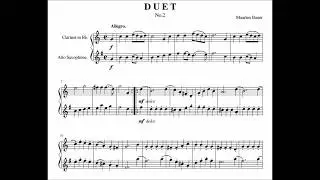 M. Bauer - Duet for Clarinet and Saxophone No. 2 in B flat major
