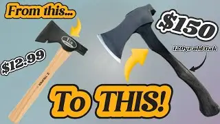 I turned a $13 Hardware Store Axe Into A $150 Heirloom