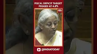 #nirmalasitharaman Speaks On Fiscal Deficit, Asserts Estimation To Be 4.8% Of The GDP For 2025-26