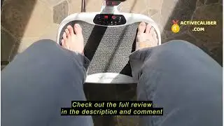 Review MERACH Vibration Plate Exercise Machine, Vibration Plate for Lymphatic Drainage Weight Loss,