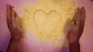 Yellow Soft Heart Chalk Crush | Gym Chalk Crushing ASMR
