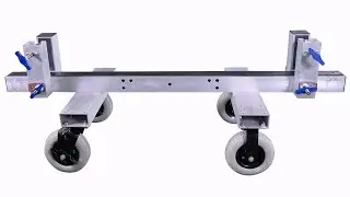 Raizi 4-Wheel Slab Dolly for Granite Marble Slab Heavy Duty Transfer Dolly (160cm * H30cm * W25cm)