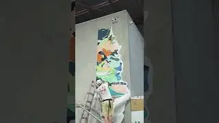 Street artist makes bank - Studio Dennis Mural Stick up