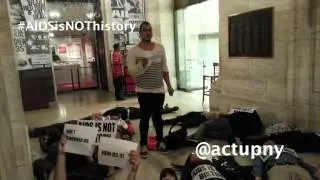 ACT UP Die-In at NY Public Library