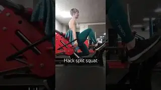 Hack split squat tutorial (voiceover) #splitsquat
