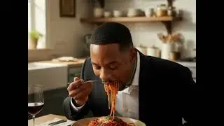 Will Smith eating spaghetti. 10.2025. Grok Imagine. Better than Veo 3.1 and Sora 2