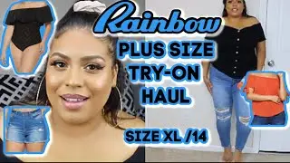 PLUS SIZE RAINBOW TRY-ON HAUL | FASHION ON A BUDGET
