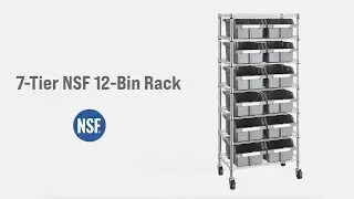 Seville Classics&reg; | 7-Tier NSF-Certified 12-Bin Rack