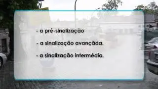 Educaçao Rodoviária: Sinalização temporária 01
