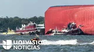 This is how the four crew members of the cargo ship that capsized off the coast of Georgia were r...