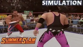 WWE 2K16 SIMULATION: Bret Hart vs British Bulldog | Summerslam 1992 Highlights