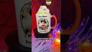 🎃☕ First spooky coffee with baby&rsquo;s mug 👶 cutest memory ever 🧡 #HalloweenMug #babyhalloween