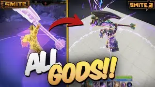 SMITE 1 VS SMITE 2 | All Gods Comparison (side by side)