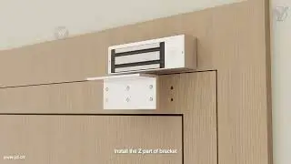750KG Single Door Magnetic Lock & ZL bracket Installation