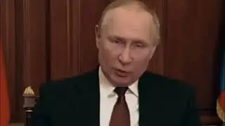 Putin talks English - Announces military operation