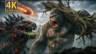 BATTLE AT THE METEOR CRATER — IF KONG LOSES, THE ENTIRE JUNGLE DIES!