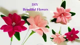 DIY Beautiful Flowers | how to make your own beautiful Flower with Pipe Cleaners | Tutorial flowers