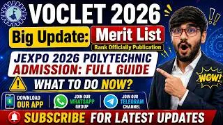 VOCLET-2026 Big Update🔥Merit List Released😱Complete Polytechnic Admission Guide এখন তোমার কি করনীয়!