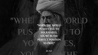 Rumi's Quotes which are better Known in Youth to Not to Regret in Old Age