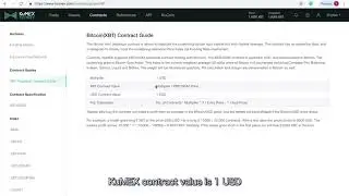Руководство пользователя KuMEX: 3. Стоимость контракта 1 USD