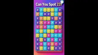 Can You Spot 23 Among These 32s? 🤯 #findthenumber #quiz #brainteaser #oddoneout #shorts&rdquo;