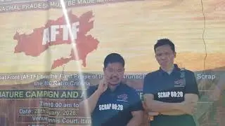 #speech delivered by Tarba Japan during program going in tennis court near IG park ItanagarItanagar