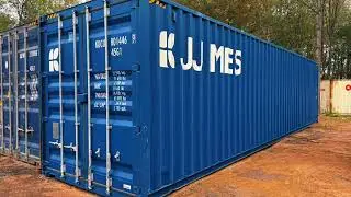 40ft High Cube New One Trip Blue Shipping Container | Free Local Delivery Central Virginia 🚛