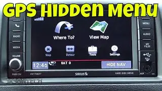 Скрытое меню на GPS-навигаторе Uconnect 430N