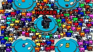 AMONG US.EXE | Hacker.EXE | Among Us With 101 Real Players