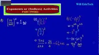Simplifying exponential or Indices expressions_Part 2_by Will EduTech