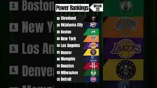 NBA Power Rankings #nba #nbabasketball #nbateams #fyp #viral #nbashorts #nbarankings