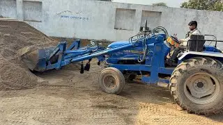 Sonalika 60 loader work in sand 